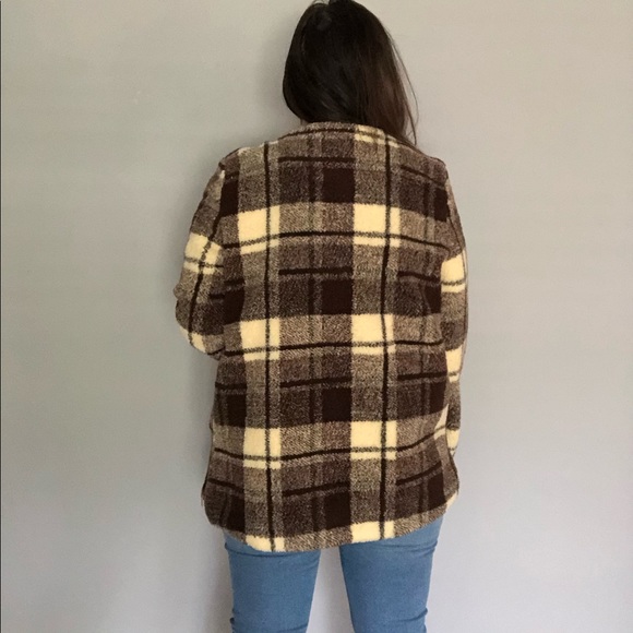 BOGO 🎉 🆕 Sanctuary Teddy Coat Sherpa Plaid Jacket - Picture 4 of 11